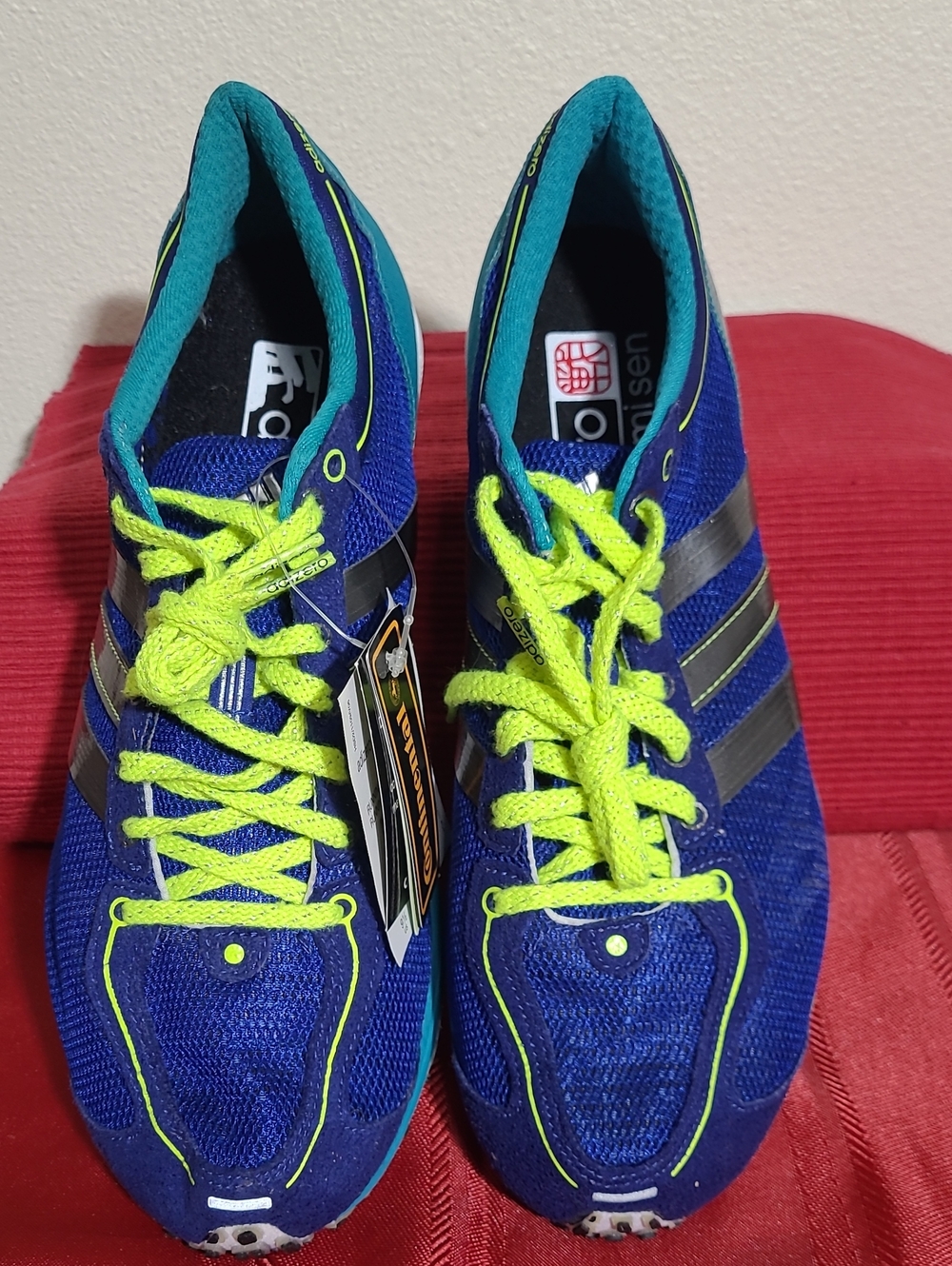 Adidas Adizero Takumi Sen men's Running Shoes with Neon Yellow Accents